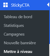Menu stickyCTA