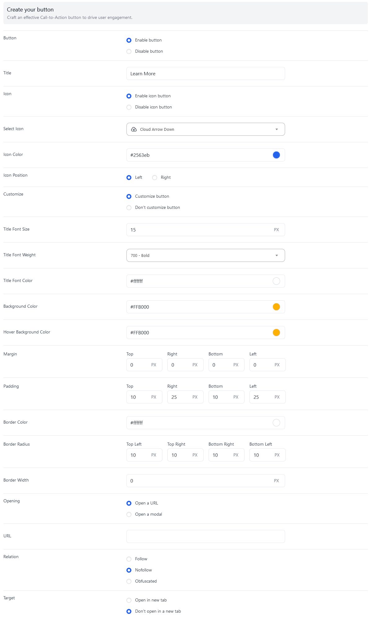 create your button