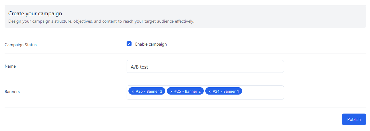 create your campaign