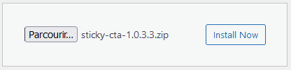 install now sticky cta